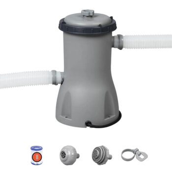 Bestway® Flowclear™ 800gal Filter Pump | Above Ground Pool / Ice Bath Cartridge Filter System (580gal/hr Flow Rate)