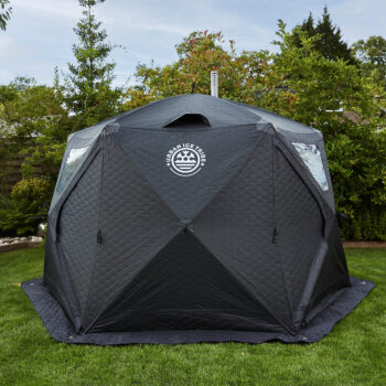 Hex Outdoor Sauna Tent | Portable Home Sauna with Insulated Panels & Stove Flue