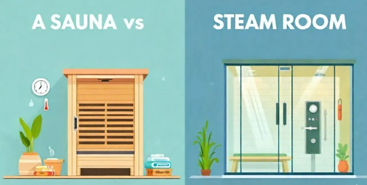 Saunas vs steam rooms